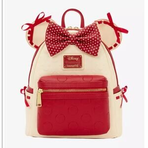 Loungefly Disney Minnie Mouse Rock the Dots Mini Backpack | NWT